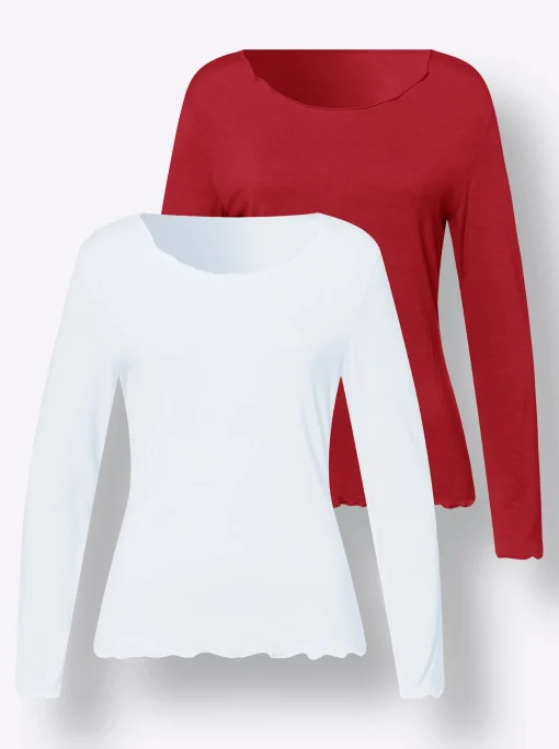 Shirt-Set in Viskose-Qualität