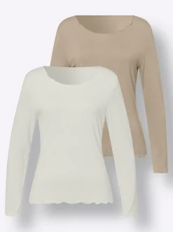 Shirt-Set in Viskose-Qualität