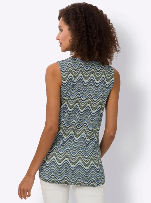 Shirttop mit Druck-Dessin
