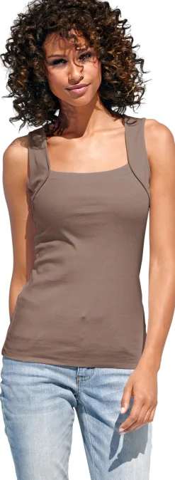 Shirttop mit Karree-Ausschnitt