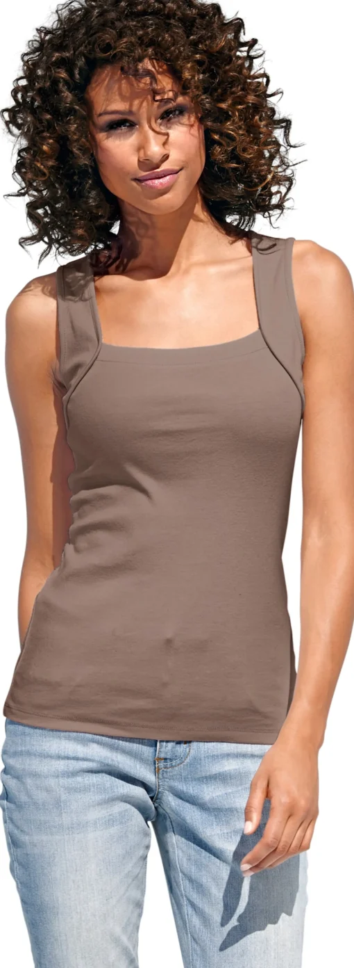 Shirttop mit Karree-Ausschnitt