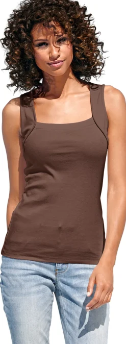Shirttop mit Karree-Ausschnitt