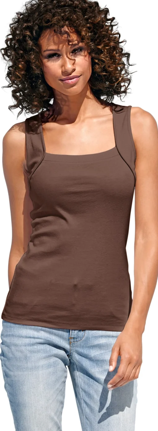 Shirttop mit Karree-Ausschnitt