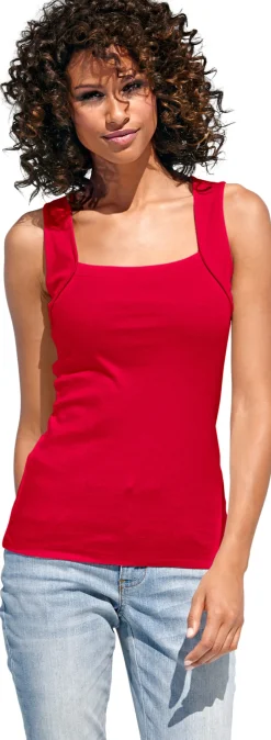 Shirttop mit Karree-Ausschnitt