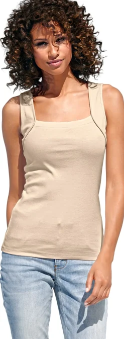 Shirttop mit Karree-Ausschnitt