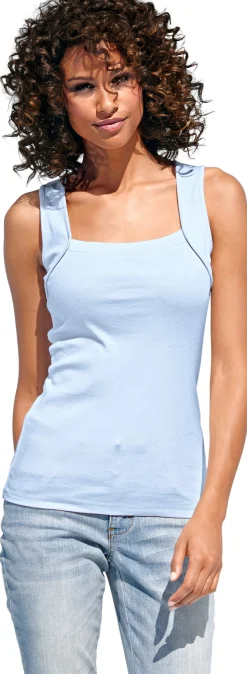 Shirttop mit Karree-Ausschnitt