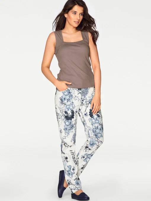 Shirttop mit Karree-Ausschnitt