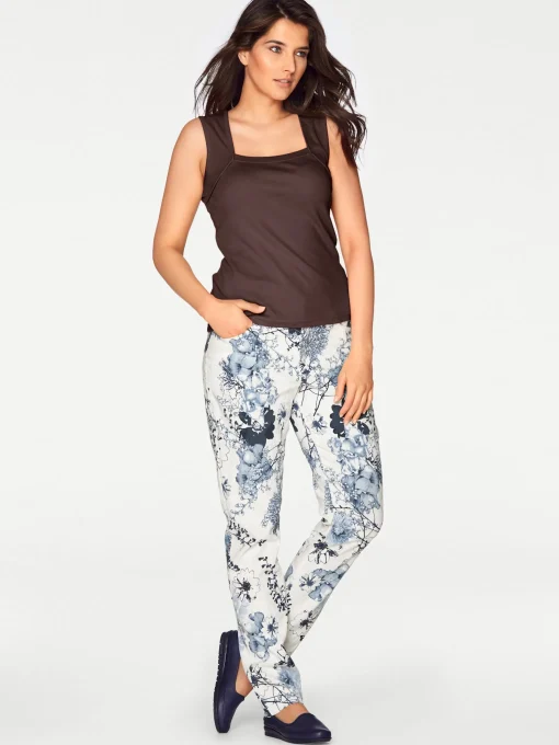 Shirttop mit Karree-Ausschnitt