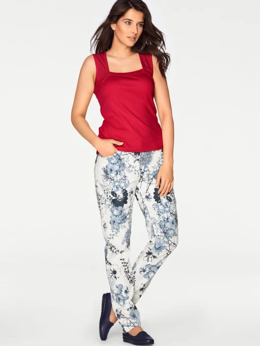 Shirttop mit Karree-Ausschnitt