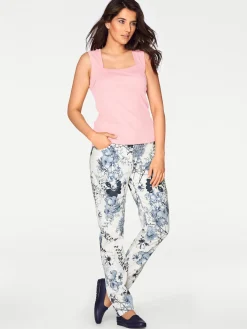 Shirttop mit Karree-Ausschnitt