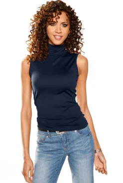 Shirttop mit Rollkragen