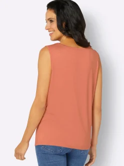 Shirttop mit Spitzeneinsatz