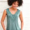 Shirttop mit V-Ausschnitt