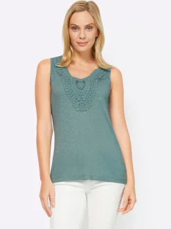 Shirttop mit V-Ausschnitt