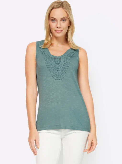 Shirttop mit V-Ausschnitt