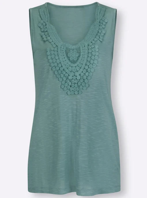 Shirttop mit V-Ausschnitt