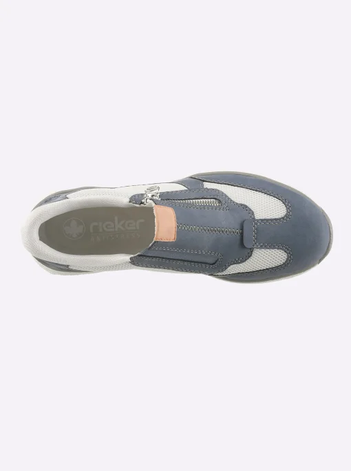 Slipper mit seitlichem Reißverschluss