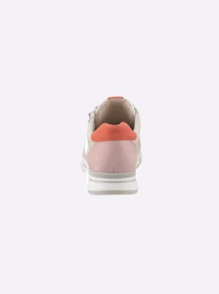 Sneaker im Mix aus Glatt- und Veloursleder