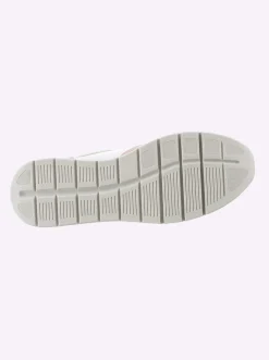 Sneaker im Mix aus Glatt- und Veloursleder