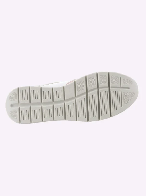 Sneaker im Mix aus Glatt- und Veloursleder