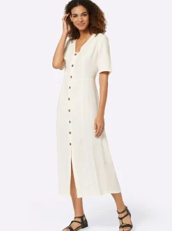 Sommerkleid Knöpfe in Horn-Optik
