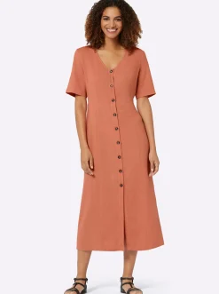 Sommerkleid Knöpfe in Horn-Optik