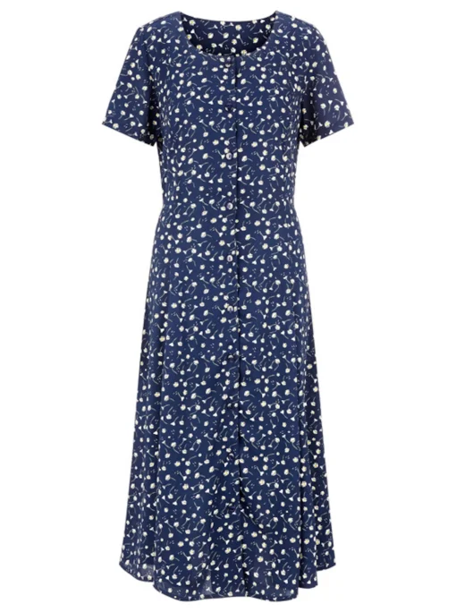 Sommerkleid mit Bindebändern, figurumspielend