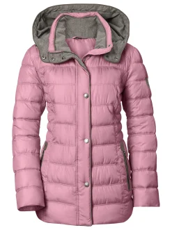 Steppjacke mit abnehmbarer Kapuze