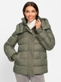Steppjacke mit abnehmbarer Kapuze