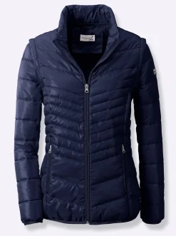 Steppjacke mit abzippbaren Ärmeln