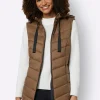 Steppjacke mit abzippbaren Ärmeln