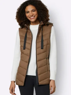 Steppjacke mit abzippbaren Ärmeln