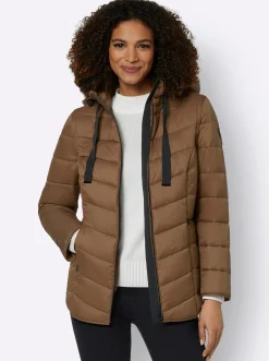 Steppjacke mit abzippbaren Ärmeln