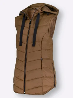 Steppjacke mit abzippbaren Ärmeln