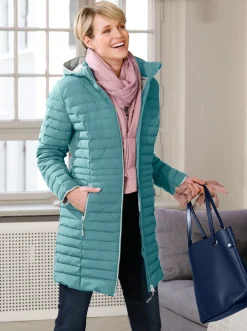 Steppjacke mit Kapuze, abnehmbar