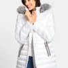 Steppjacke mit Pelz-Imitat