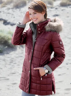 Steppjacke mit Reißverschluss-Seitenschlitzen