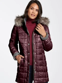Steppjacke mit Reißverschluss-Seitenschlitzen