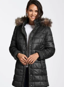 Steppjacke mit Reißverschluss-Seitenschlitzen