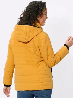 Steppjacke mit Ripsband-Verzierung