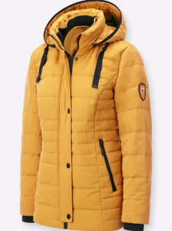 Steppjacke mit Ripsband-Verzierung