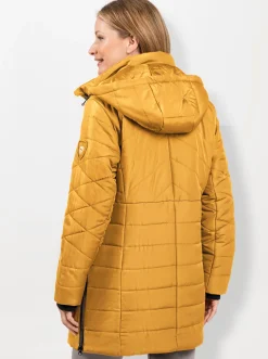 Steppjacke mit seitlichen Reißverschlüssen
