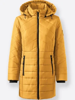 Steppjacke mit seitlichen Reißverschlüssen