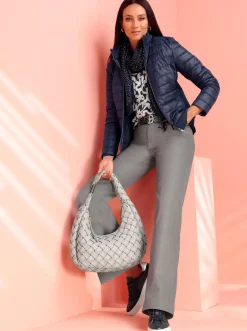 Steppjacke mit Stretch-Einsätzen