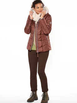 Steppjacke mit Teddy-Fleece