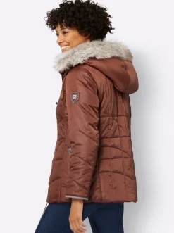 Steppjacke mit Teddy-Fleece