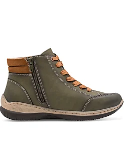 Stiefelette mit Ziernähten