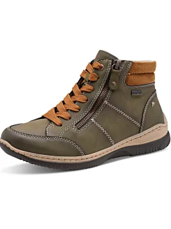 Stiefelette mit Ziernähten