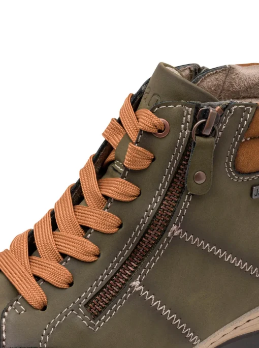 Stiefelette mit Ziernähten