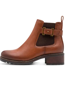 Stiefelette mit Zierriegel